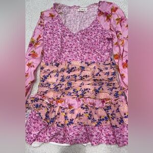 For Love Bell Pink Floral Dress
